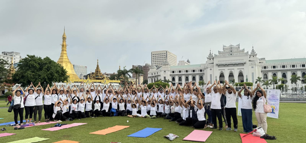 Pre-cursor of International Day of Yoga 2025 on Environment Day 2025 at Yangon